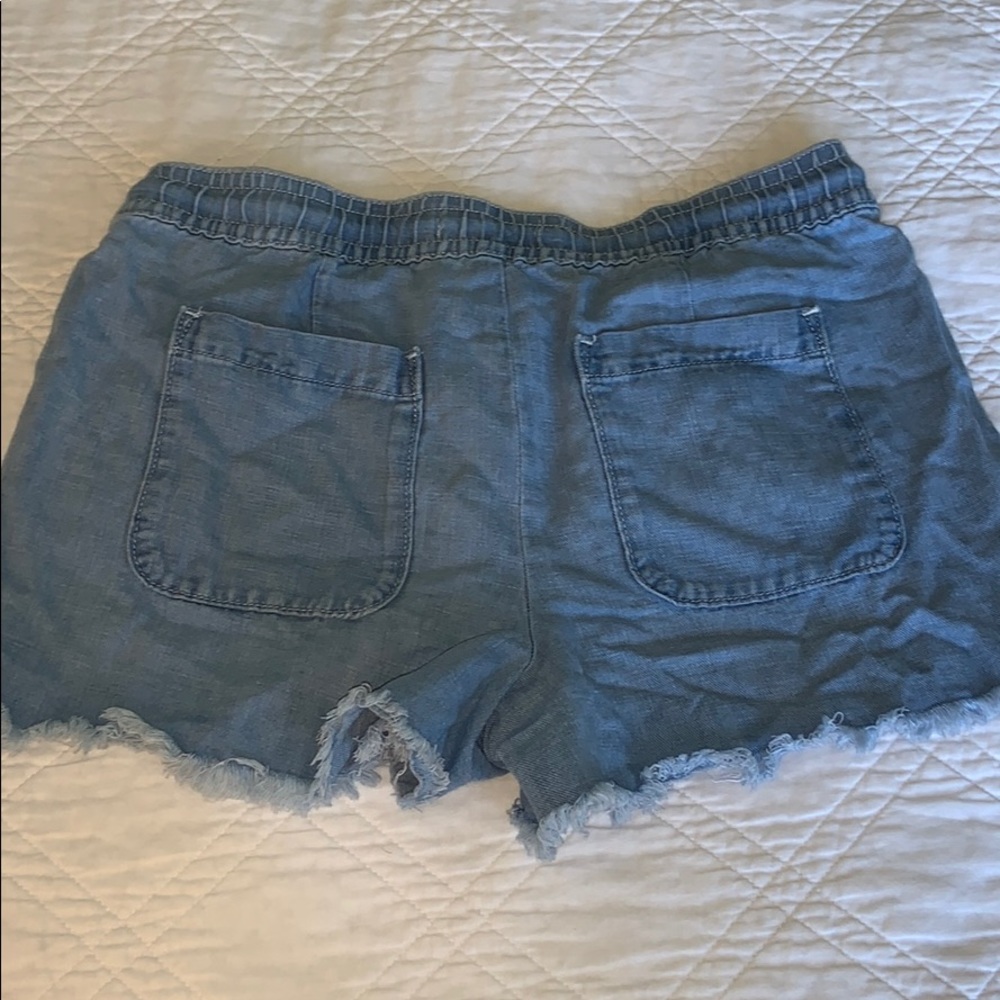 Loft Drawstring Frayed Shorts - Picture 7 of 8